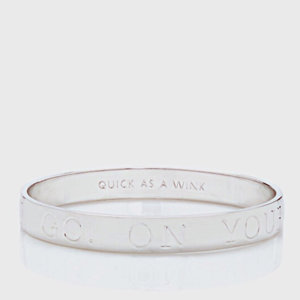 Kate Spade Idiom Bangle (Bracelet) —Silver Color
